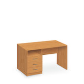 120413-L Pracovní stůl se 3 zásuvkami 125 cm levý