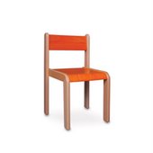 130315 Židle stohovatelná kombinovaně mořená
