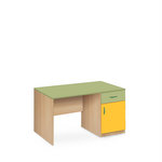146062-L Stůl se zásuvkou a skříňkou