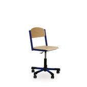 210356 Školní židle výškově stavitelná otočná