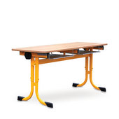 250226 Školní lavice pro 2 žáky - stavitelná